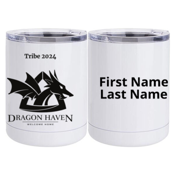 Tribe 2024 Printed - 10 oz. White Stainless Steel Short Tumbler Thumbnail
