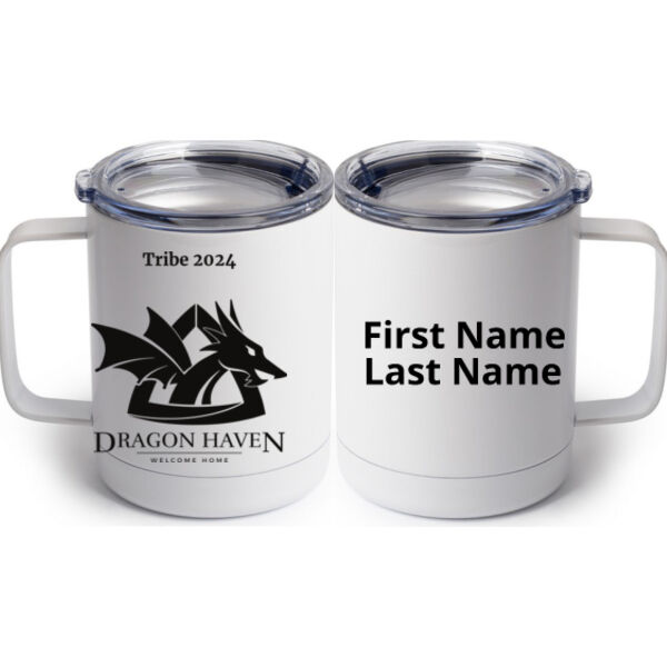 Tribe 2024 Printed - 10 oz. White Stainless Steel Coffee Mug Thumbnail