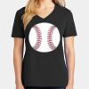 Ladies Core Cotton V-Neck Tee Thumbnail