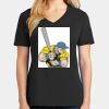 Ladies Core Cotton V-Neck Tee Thumbnail