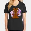 Ladies Core Cotton V-Neck Tee Thumbnail