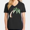 Ladies Core Cotton V-Neck Tee Thumbnail