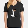 Ladies Core Cotton V-Neck Tee Thumbnail