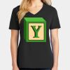 Ladies Core Cotton V-Neck Tee Thumbnail