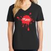 Ladies Core Cotton V-Neck Tee Thumbnail