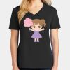Ladies Core Cotton V-Neck Tee Thumbnail