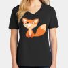 Ladies Core Cotton V-Neck Tee Thumbnail