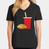 Ladies Core Cotton V-Neck Tee Thumbnail